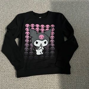 Kuromi Black Purple Sweatshirt Top Sweater Sanrio S